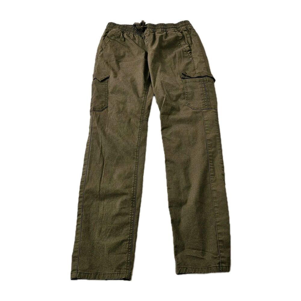 Prana Pants‎ Womens Small Green Organic Cotton Crestwood Cargo Jogger Hiking